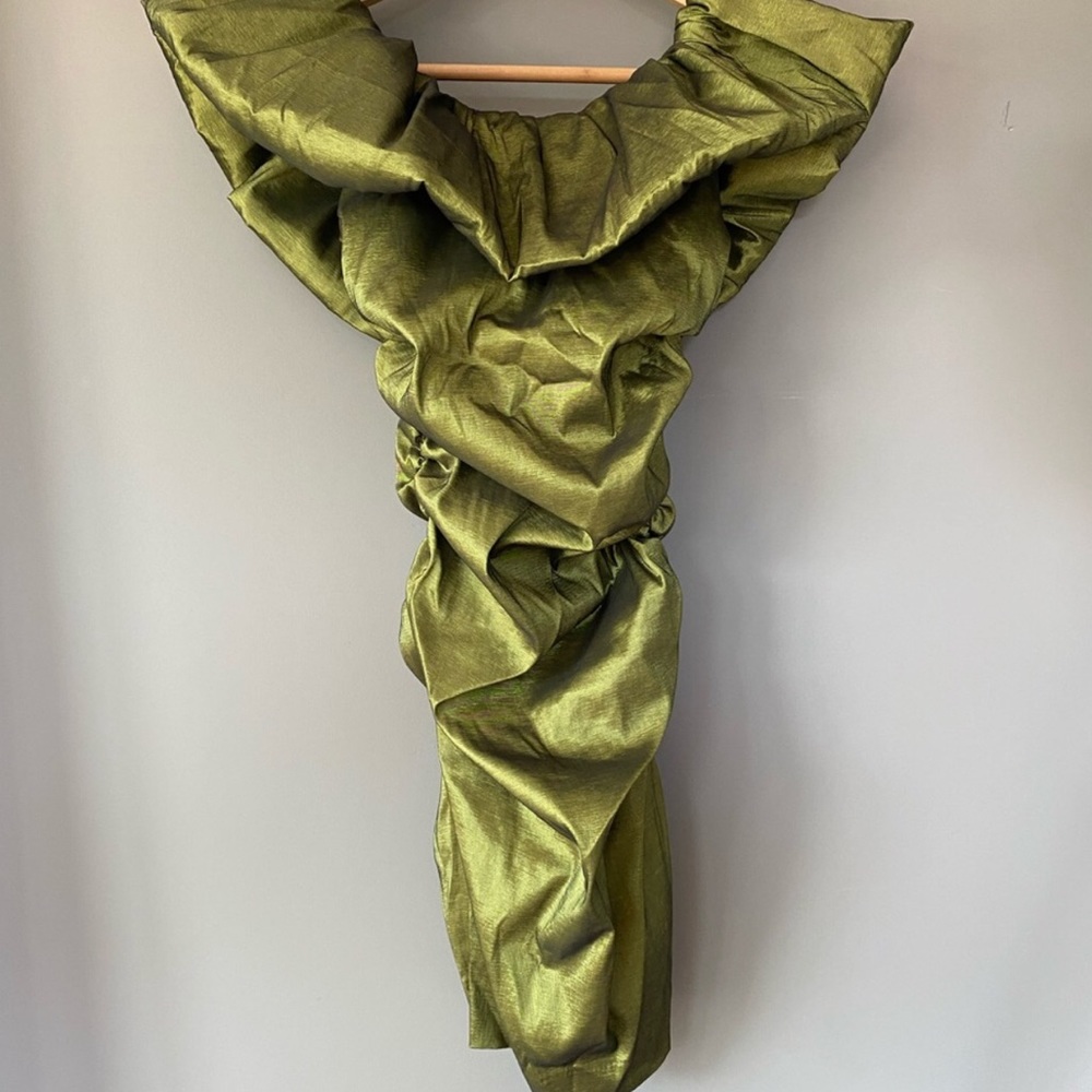 NBD || Brianne Mini Dress || Moss Green || XXS - Picture 4 of 7